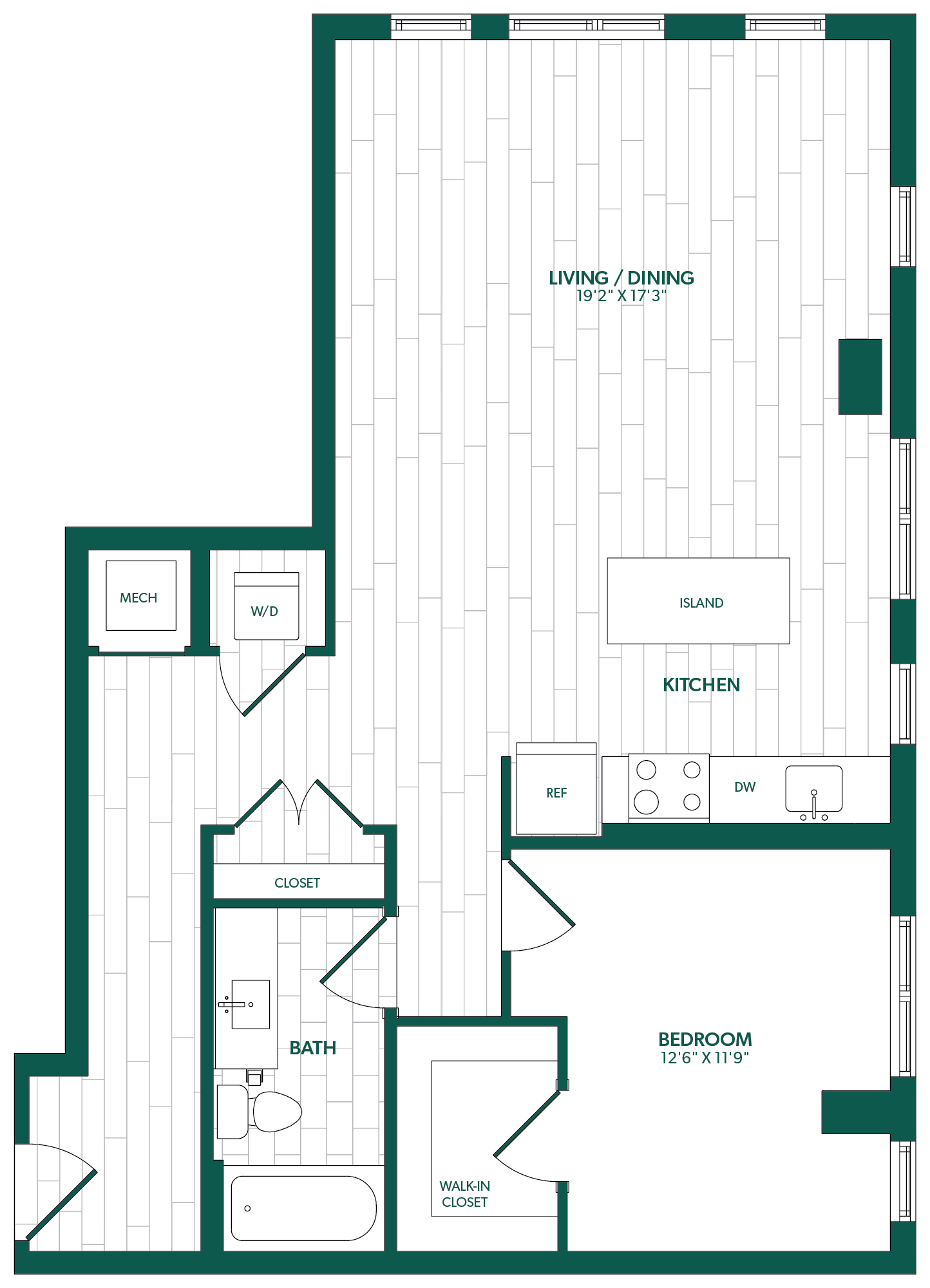 Floor Plan Image of Apartment Apt 0204